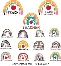 teacher rainbow, teacher, rainbow, teacher life, teach love inspire 

