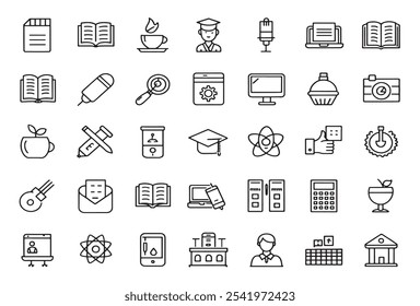 Teacher Resources Line Art Icon Ideas.eps
