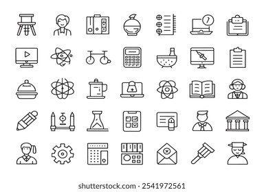 Teacher Resources Line Art Icon Collection.eps
