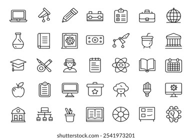 Teacher Resources Line Art Icon Style.eps
