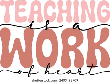 teacher retro design and digital download