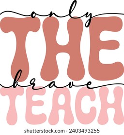 teacher retro design and digital download