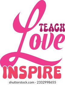 Teacher retro svg design and eps file 
