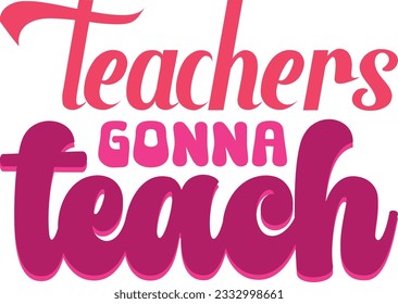 Teacher retro svg design and eps file 