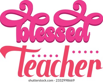 Teacher retro svg design and eps file 