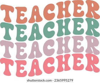 Teacher Retro T-shirt Design Lover teacher