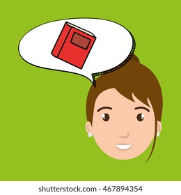 teacher school elements icon vector illustration graphic