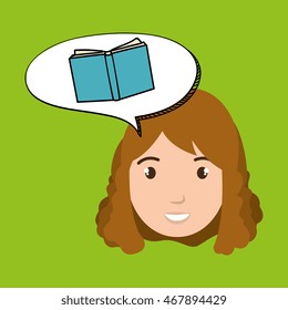 teacher school elements icon vector illustration graphic