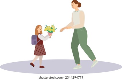 Profesor con estudiante escolar