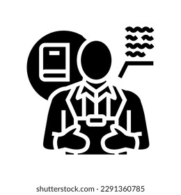 teacher scientist worker glyph icon vector. teacher scientist worker sign. isolated symbol illustration