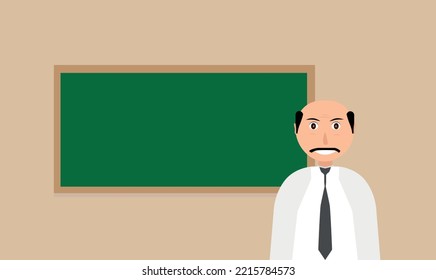 Teacher Standing Front Blackboard Stock Vector Royalty Free Teacher Standing Front Blackboard Stock Vector Royalty Free