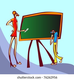 teacher and student