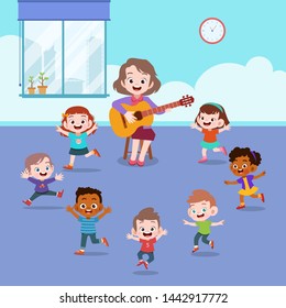 Teacher Student Class Illustration Stock Vector (Royalty Free ...