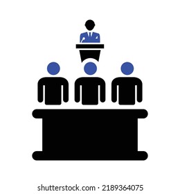 Teacher and student icon Vector illustration