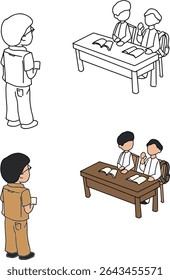 Processo de aprendizagem do aluno professor Vetor