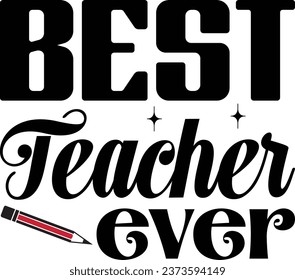 Teacher "svg" design and eps file