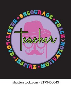 El Diseño Del Profesor SVG Perfecto Para Camisetas Y Otros