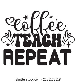 Teacher SVG Design Vector File.