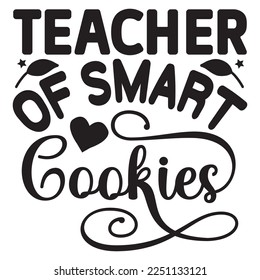 Teacher SVG Design Vector File.