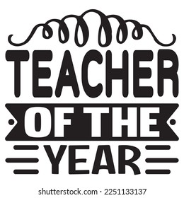 Teacher SVG Design Vector File.