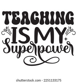 Teacher SVG Design Vector File.
