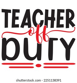 Teacher SVG Design Vector File.