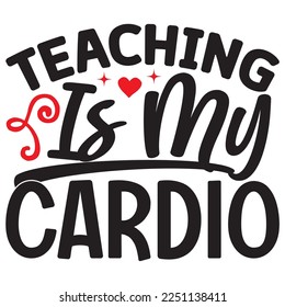 Teacher SVG Design Vector File.