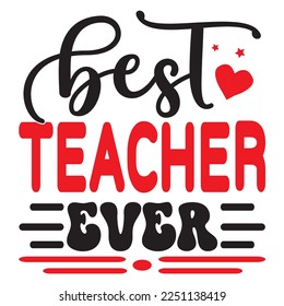 Teacher SVG Design Vector File.