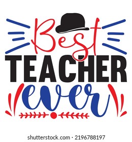 Teacher SVG T-Shirt Design Vector File.