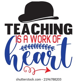 Teacher SVG T-Shirt Design Vector File.