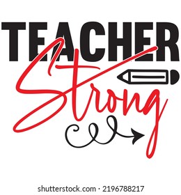 Teacher SVG T-Shirt Design Vector File.