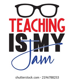 Teacher SVG T-Shirt Design Vector File.
