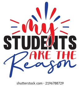 Teacher SVG T-Shirt Design Vector File.