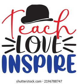 Teacher SVG T-Shirt Design Vector File.