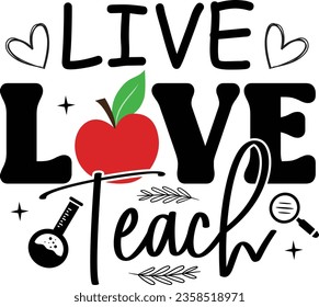 Teacher SVG, typography t-shirt design, png, cut file