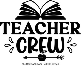 Teacher SVG, typography t-shirt design, png, cut file