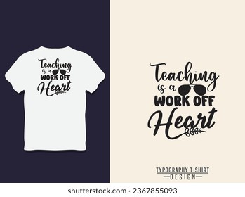 Teacher T shirt Design Template with vector