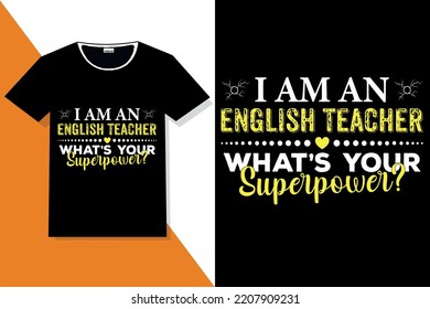 teacher t shirt design or teacher typography
