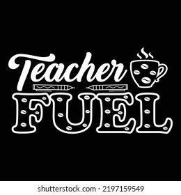 Teacher t shirt design vector template