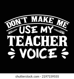 Teacher t shirt design vector template
