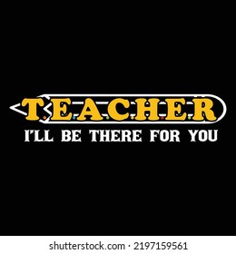 Teacher t shirt design vector template