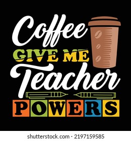 Teacher t shirt design vector template