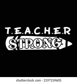 Teacher t shirt design vector template