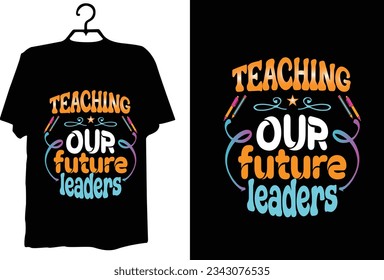 Teacher t shirt design vector