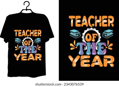 Teacher t shirt design vector