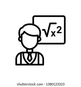 Teacher, Teaching Icon Vector Illustration Logo Template