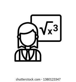 Teacher, Teaching Icon Vector Illustration Logo Template