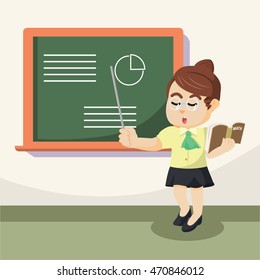 teacher teaching illustration design