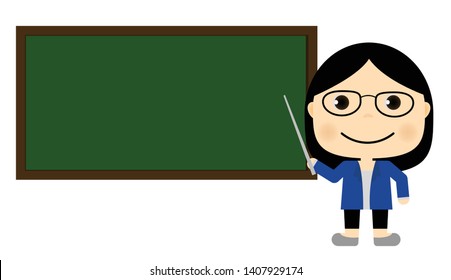The teacher is teaching student books.
