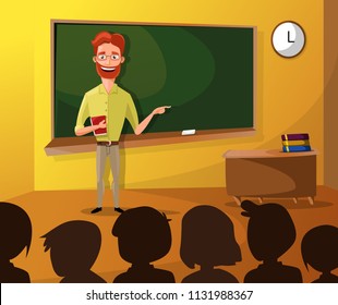 Teacher Teaching Students In Classroom, World Book Day, Back to school, Stationery, Book, Children,class with teacher and pupils